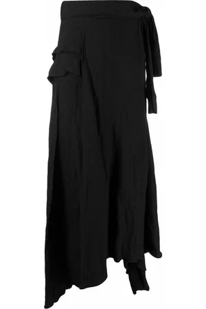 John Galliano 2000s asymmetric draped skirt