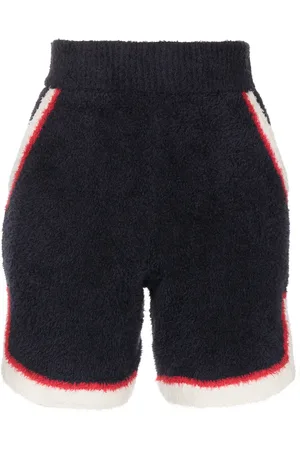 UNDERCOVER Side-stripe towelling shorts