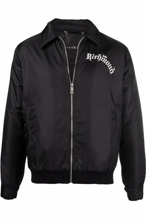 John Richmond Embroidered-logo bomber jacket