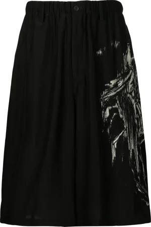 YOHJI YAMAMOTO Graphic-print bermuda shorts