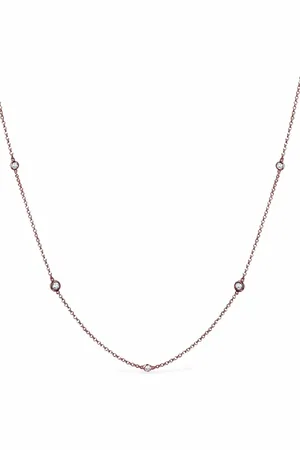 Pragnell 18kt rose gold Sundance diamond necklace