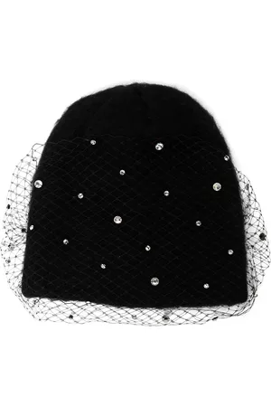 Jennifer Behr Alaina mesh-embellished beanie