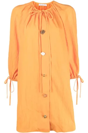REJINA PYO Scout signature button dress