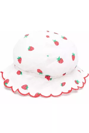 Stella McCartney Caps - Strawberry-print cap