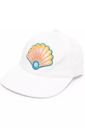 Casablanca Women Caps - Embroidered-seashell cotton cap