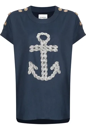 Edward Achour Paris Button shoulder t-shirt
