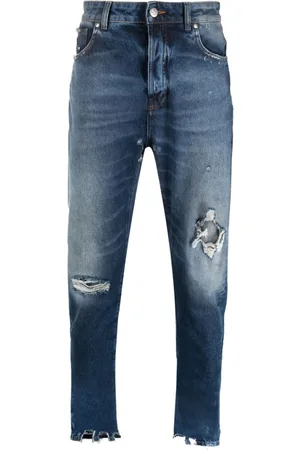 John Richmond Logo-patch skinny jeans