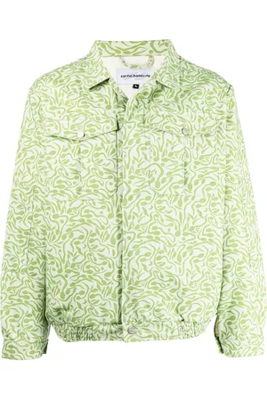 CARNE BOLLENTE Abstract-print button-down jacket