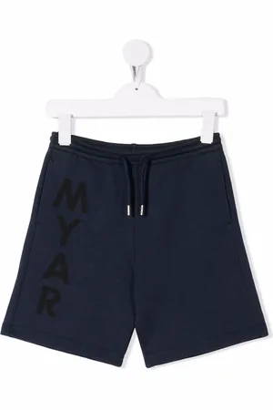 MYAR Logo-print drawstring track shorts