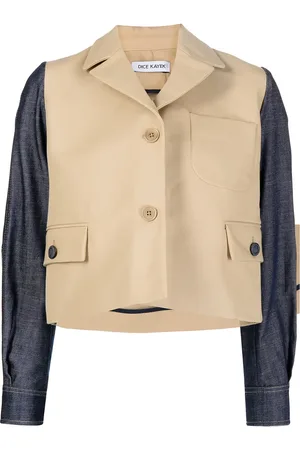 DICE KAYEK Colour-block panelled blazer