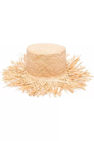 RED Valentino RED(V) flat crown straw hat