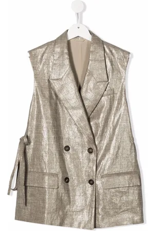 Brunello Cucinelli TEEN double-breasted gilet