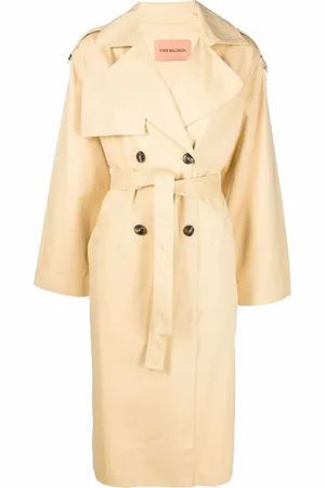 YVES SALOMON Tied-waist trench coat