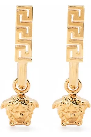 VERSACE Greca Medusa drop earrings