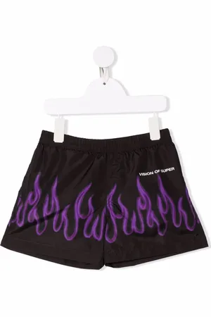 Vision Of Super Flame-print swimshorts