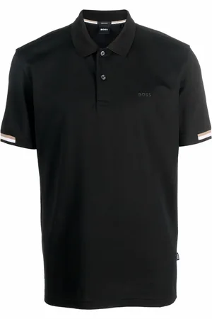 HUGO BOSS Stripe-trimmed polo shirt