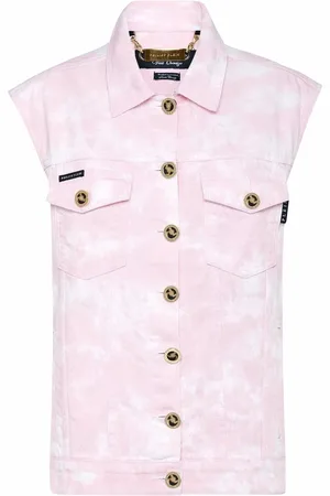 Philipp Plein Bleach-effect denim vest