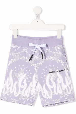 Vision Of Super Bandana-print cotton shorts