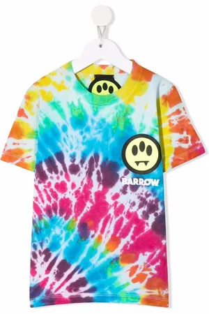 BARROW Tie-dye cotton T-shirt