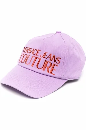 VERSACE Embellished logo baseball cap