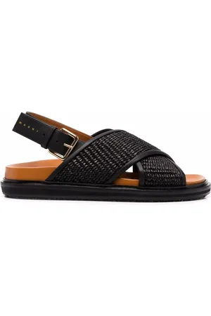 Marni Fussbet raffia sandals