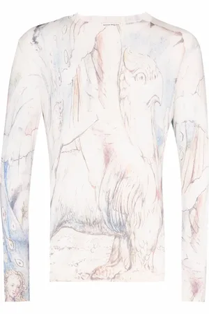 Alexander McQueen William Blake Dante-print crew-neck sweatshirt