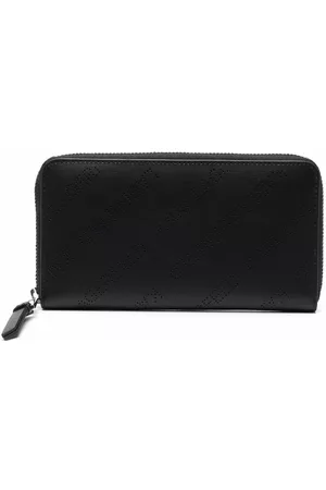 Karl Lagerfeld Punched-logo leather purse