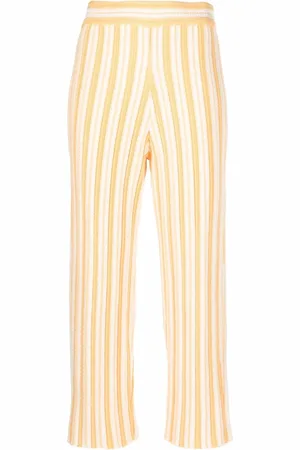 Jil Sander Striped cropped trousers