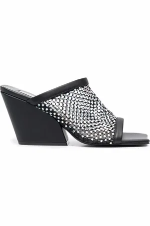 Stella McCartney Crystal mesh mules