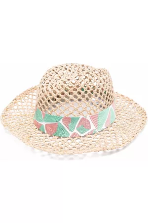 Emilio Pucci Tartuca-print ribbon sun hat