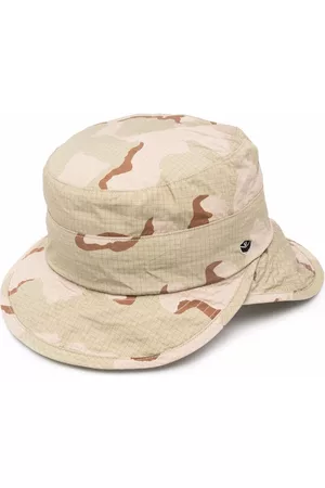 UNDERCOVER Crossover-brim camo-print bucket hat