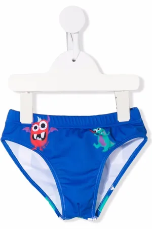 OFF-WHITE Monster-print swim trunks
