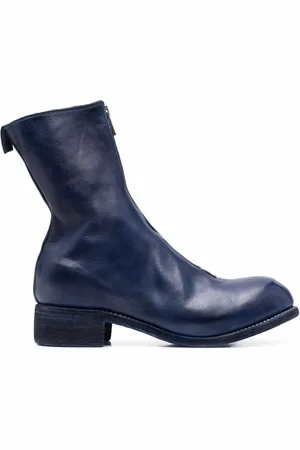 GUIDI Front-zip round-toe boots