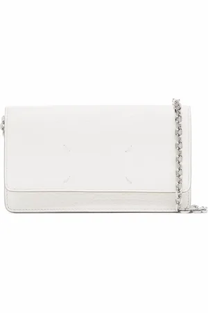 Maison Margiela Four-stitch leather wallet-on-chain