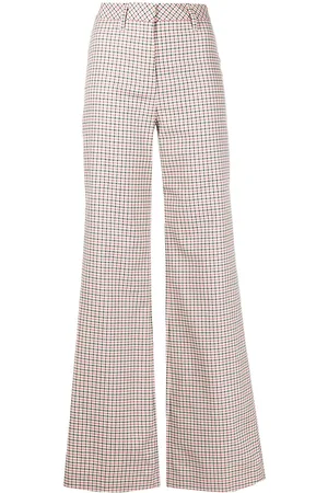 Cubus Nile check flared trousers