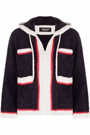 UNDERCOVER Stripe-trim hooded jacket