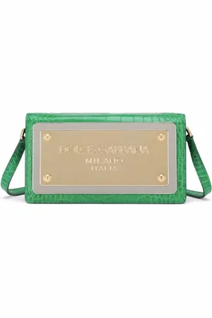 Dolce & Gabbana Logo-tag leather phone bag