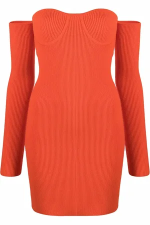 Helmut Lang Contour sweetheart-neck mini dress