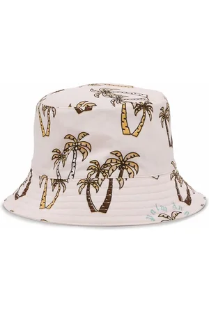 Palm Angels All-over palm bucket hat
