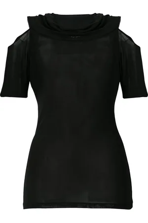 YOHJI YAMAMOTO Cut out shoulder blouse