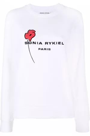 SONIA RYKIEL Poppy-print logo sweatshirt