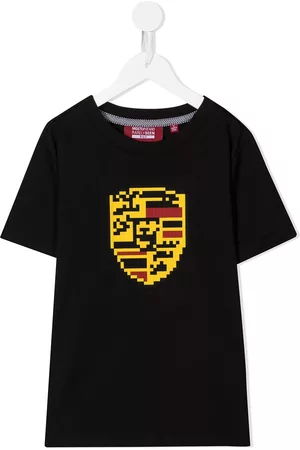 MOSTLY HEARD RARELY SEEN Boys Long Sleeve Polo Shirts - Turbo 8-Bit appliqué T-shirt