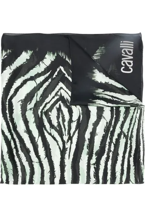 Roberto Cavalli Freedom-print silk scarf