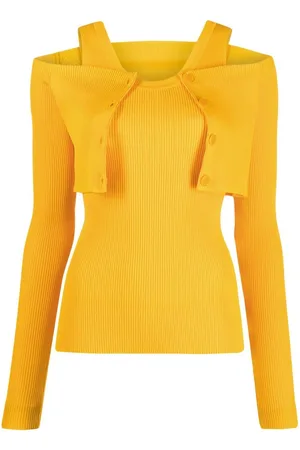 Low Classic Layered cold-shoulder jumper