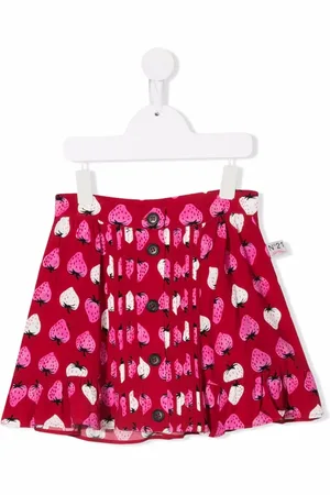 Nº21 Strawberry-print A-line miniskirt