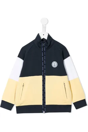 Aigner Colour-block zip-up jacket