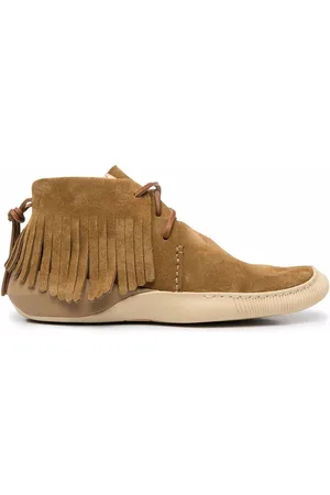 VISVIM Fringed suede desert boots