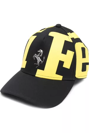 FERRARI Logo-print baseball cap