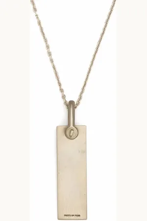 PARTS OF FOUR Tag-pendant necklace