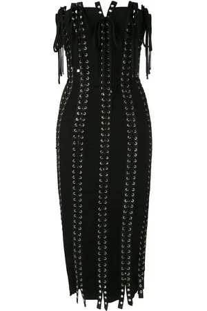 Dolce & Gabbana Eyelet-detail strapless midi dress